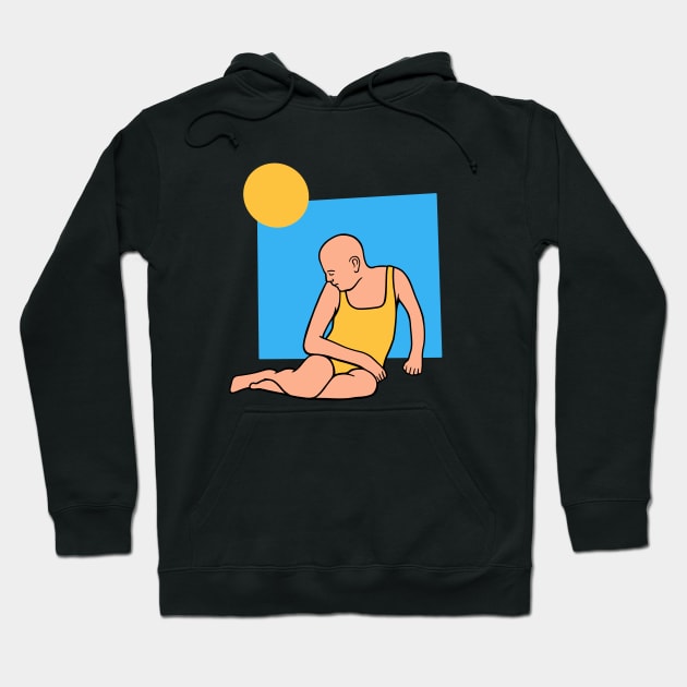 Adorno on the Beach - Philosophy Hoodie by isstgeschichte